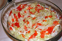 Кремлевский салат с красной икрой