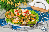 Закуски из морепродуктов на новогодний стол 